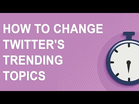 How to change Twitter's trending topics