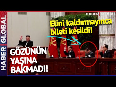 Kim Jong-Un Onun Biletini Kesti! Elini Kaldırmadı, Dakikalar Sonra Koltuğu Boş Kaldı