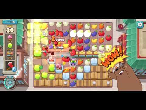 We Bare Bears Match3 Repairs Level 1409 - No Boosters