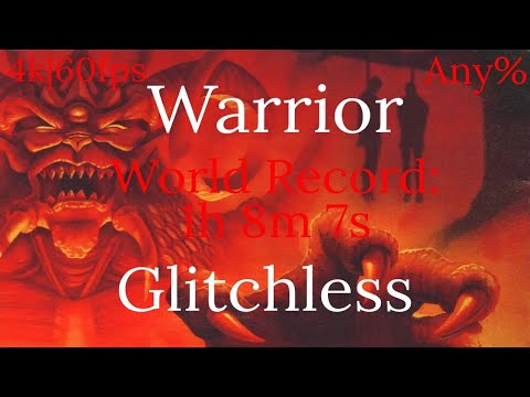 Diablo in 1h 8m 7s (Warrior - Glitchless) World Record 4k|60fps Speedrun