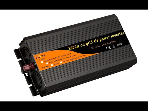 LiSos 1000w on Grid Tie Pure Sine Wave Power Inverter DC11-28v to AC90-130v - Overview