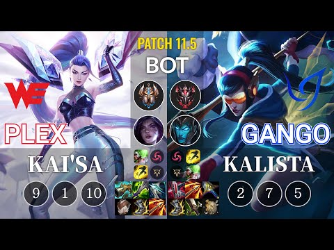 WE Plex Kai'Sa vs CGA Gango Kalista Bot - KR Patch 11.5
