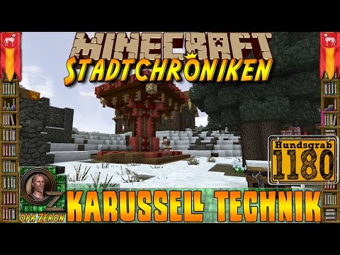 Minecraft #1180 -Stadtchroniken- Karussell Technik [HD+Deutsch]
