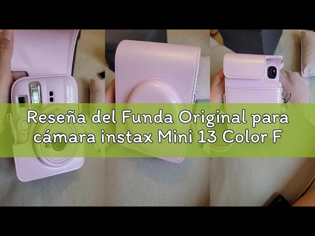 Vídeo relacionado con Kit de Accesorios instax Mini 13, Contiene Funda Original, Mini álbum y Clips para Sujetar Fotos. Color Dreamy Purple