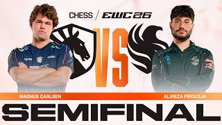 Magnus Carlsen vs Alireza Firouzja | Chess at EWC 26 | Semifinal - VOD