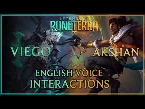 VIEGO and AKSHAN - Interactions / English Voice - LEGENDS OF RUNETERRA