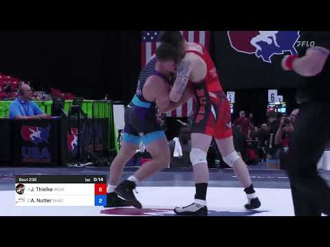 67 Kg Semis - Jesse Thielke, Army (WCAP) Vs Alston Nutter, Sunkist Kids Wrestling Club 90c0