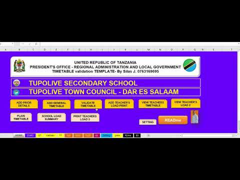 Instant Download Editable Two Week Timetables
