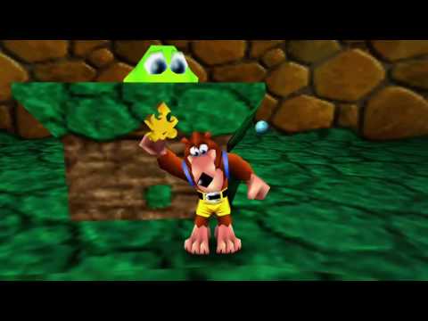 Banjo-Kazooie BubbleGloop Swamp 100% jiggies, jinjos, honeycombs, and Notes