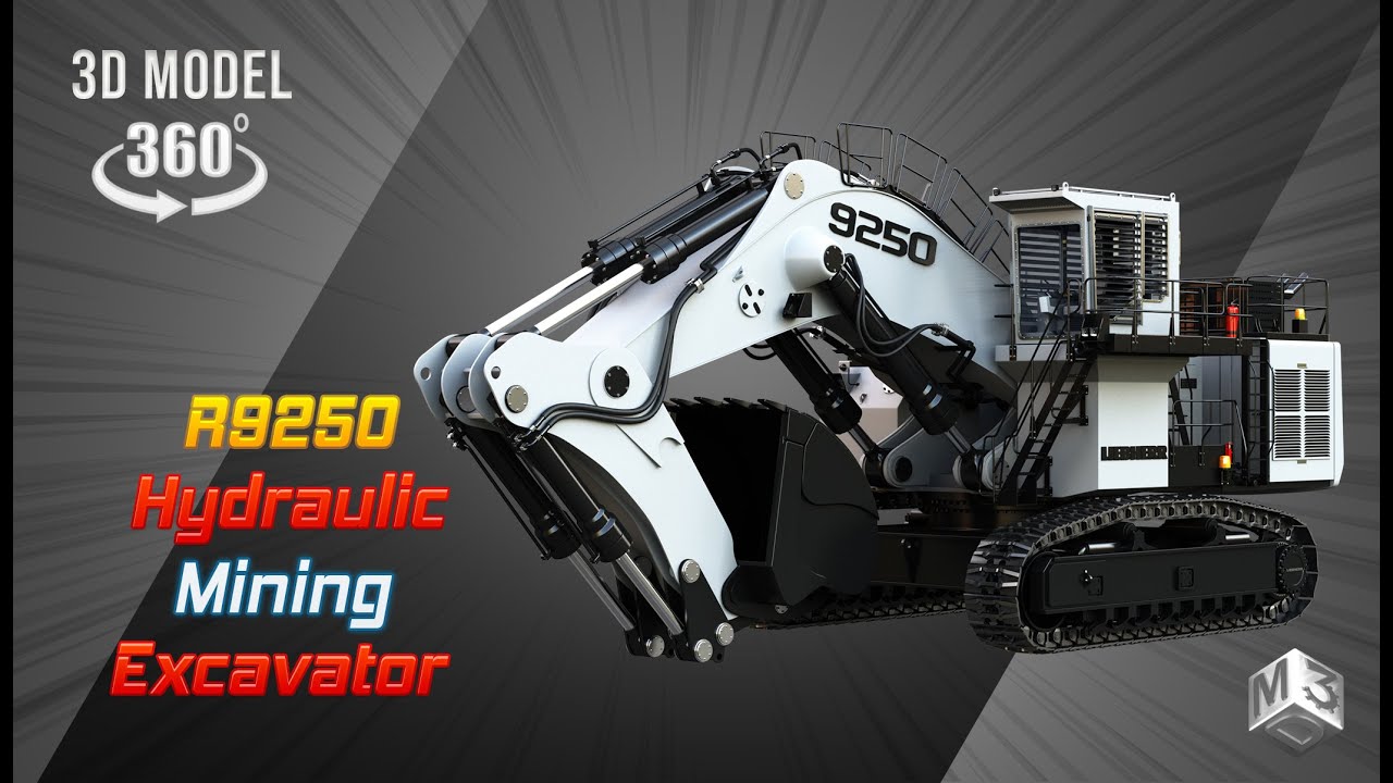 Liebherr R9250 Excavator 3D Model