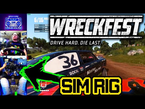 [PC] Wreckfest FIRST TIME playing in the SIM RIG 5/16/2020