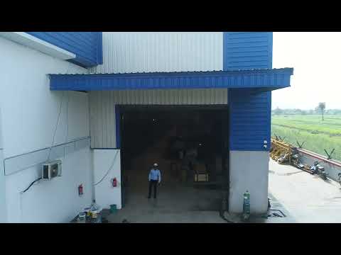 Steel preengineered prefabricated factory shed