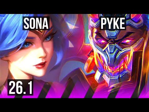 SONA & Seraphine vs PYKE & Ezreal (SUP) | 28K damage | EUW Master | 26.1