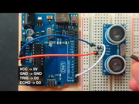 How to Connect Ultrasonic Distance Sensor HC SR04 to Arduino | Arduino ...