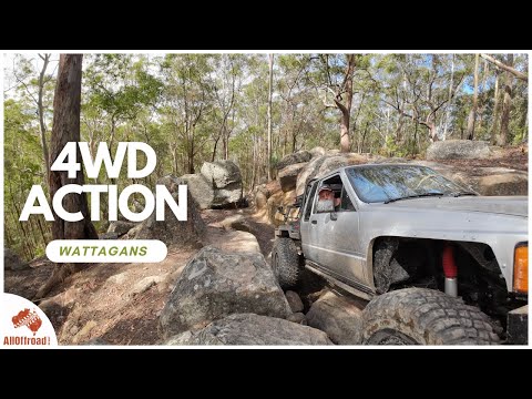 First full-day drive with the Hilux YN67 at Watagans technical tracks