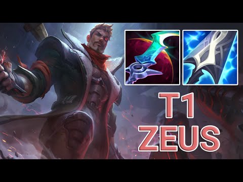 T1 Zeus Jayce Top VS Kennen | KR Challenger Patch 13.8