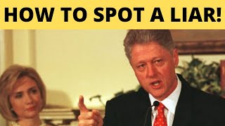 NOTORIOUS Body Language Training Example! PRESIDENT Bill Clinton INFAMOUS Monica Lewinsky Lies. video