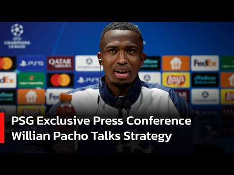 EXCLUSIVE TALK: Willian Pacho Speaks Out in PSG Press Conference Ahead of Champions League | AD14