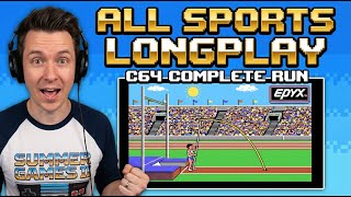 Summer Games II Longplay - ALL SPORTS Complete (C64) 1985