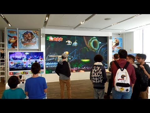 Donkey Kong Country: Tropical Freeze Launch Day at Nintendo NY
