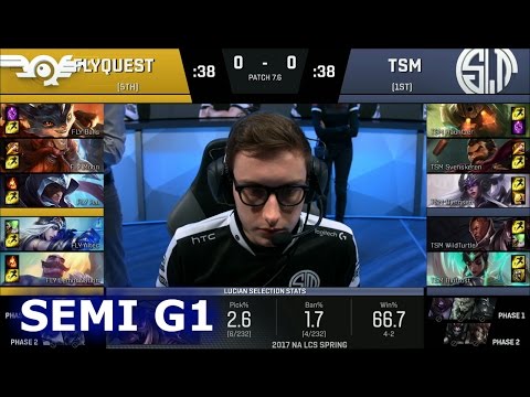 TSM vs FlyQuest Game 1 | Semi Finals S7 NA LCS Spring 2017 PlayOffs | TSM vs FLY G1 SF 1080p