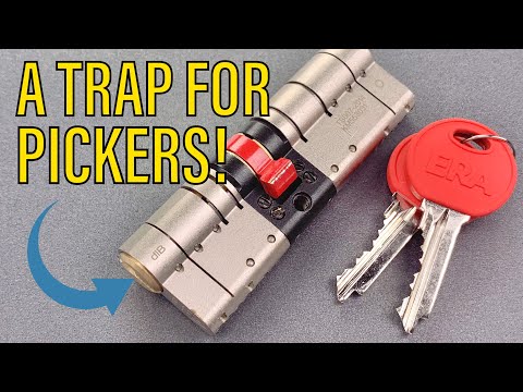 [1256] ERA “Fortress” Euro Cylinder Picked (6 Trap Pins!)