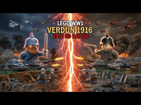 LEGO WW1: Battle of Verdun 1916 - Epic 3D Animation | World War One History