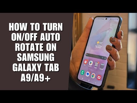 How to Turn On/Off Auto Rotate on Samsung Galaxy Tab A9/A9+