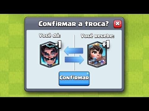 NOVA TROCA DE CARTAS DO CLASH ROYALE | AS FICHAS DE TROCA
