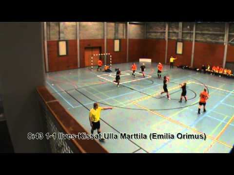 Ilves-Kissat-Team Vanpa 1-3 (1-1) Naisten Futsal Liiga 18.12.2011 Tamppi Areena maalikooste