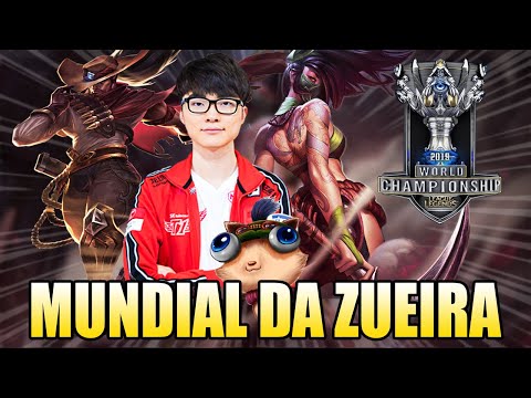 FAKER MITANDO DE AKALI E YASUO USANDO MANA - MUNDIAL DA ZUEIRA