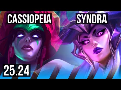 CASSIOPEIA vs SYNDRA (MID) | 41K damage | EUW Grandmaster | 25.24