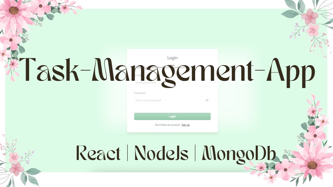 Task Management App Demo | React, Node.js, MongoDB (MERN Stack Project)