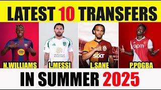 Download lagu 🚨LATEST 10 TRANSFERS IN SUMMER 2025 ✅Nico Williams To Barcelona,Messi To Al ahli,Pogba To Monaco 🔥 mp3 Download lagu 🚨LATEST 10 TRANSFERS IN SUMMER 2025 ✅Nico Williams To Barcelona,Messi To Al ahli,Pogba To Monaco 🔥 mp3