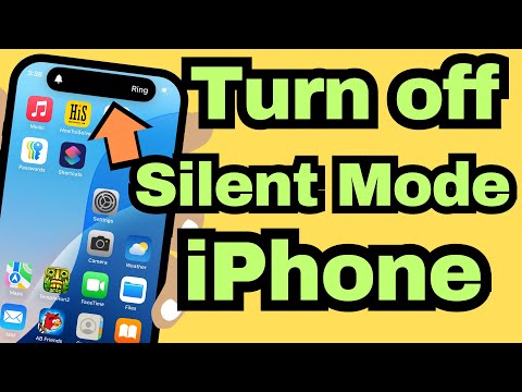 How to Turn Off Silent Mode on iPhone (iOS 18) - on iPhone 15, iPhone 14, 13, 12, 11, X, 8, 8+