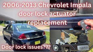 How to replace door lock actuator. Chevy Impala.