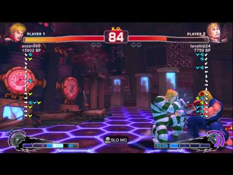 asyan989 [Ken] vs tanatinji24 [Cody] SSF4 Japanese Online Ranked Matches - TRUE-HD