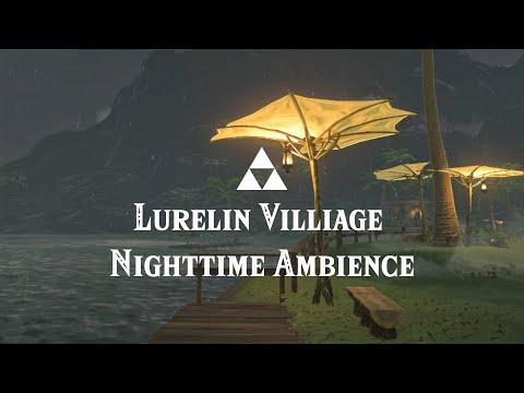 Lurelin Village Night Ambience [rain sounds]