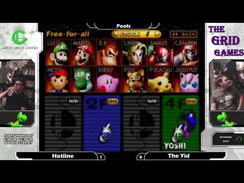 Smash 64: Hotline (Yoshi) V The Yid (Yoshi) - Shattered 120 Tournament SSB64