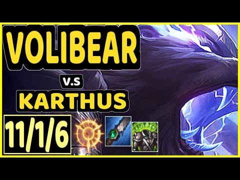 JULIUS (VOLIBEAR) vs KARTHUS - 11/1/6 KDA JUNGLE CHALLENGER GAMEPLAY - NA