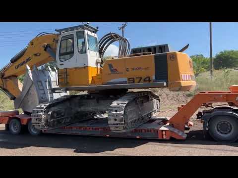 Loading And Transporting The Caterpillar 385C Excavator-Sotiriadis/Labrianidis Mining Works