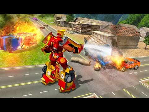 Firefighter Robot Transform Truck: Rescue Hero GamePlay
