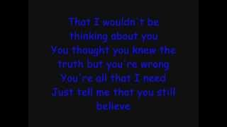 Skillet: Believe (Lyrics)