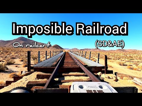 Ferrocarril -CARRIZO GORGE-  en el Railcart "ZORRITO"