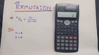 How To Solve Permutation Using Calculator [fx-991MS]