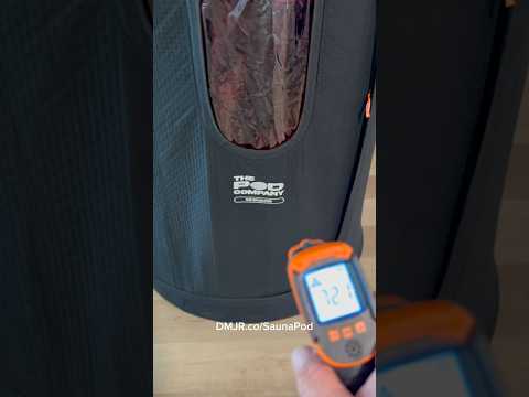 Temperature Testing the new Sauna Pod after 15 Minutes