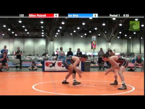 Men 132 - Dillon Pickrell vs. Joe King