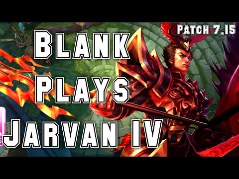 SKT T1 Blank Plays Jarvan IV vs Rek'Sai Jungle - S7 Ranked | Patch 7.15