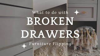 What to do with a broken drawer? | FURNITURE MAKEOVER