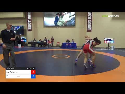 2018 Marine Corps US Open/UWW Junior Greco Roman 72 Quarters - Alejandro Torres (AZ) Vs. Tyler Eis